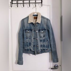 Sherpa lined jean jacket